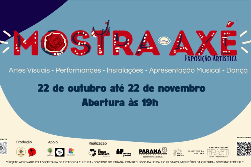 Mostra Axé começa no dia 22 de outubro com extensa programação na UFPR Litoral