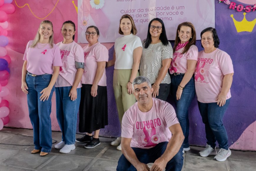 Prefeitura de Paranaguá realiza ação especial do Outubro Rosa no Terminal Urbano com serviços gratuitos e atividades de autocuidado