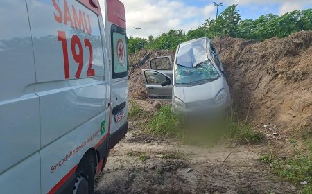 Livramento: Pai e filho saem ilesos, após veículo capotar na BR-277