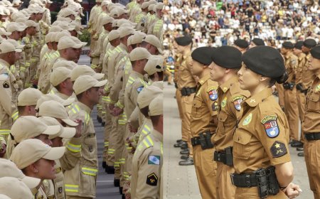 Publicado editais para concursos para Polícia Militar e Corpo de Bombeiros do Paraná