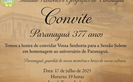 Instituto Histórico e Geográfico de Paranaguá celebra os 377 anos da cidade com sessão solene especial
