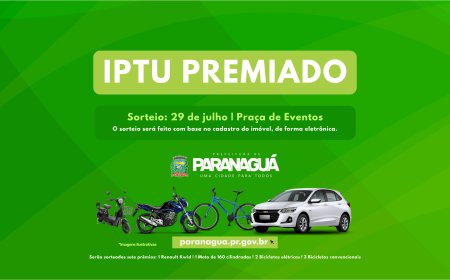 IPTU Premiado terá 8.180 cupons no sorteio marcado para o aniversário de 377 anos de Paranaguá