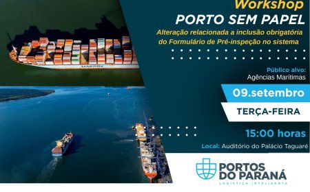 Agentes marítimos participam de workshop sobre mudanças no Porto Sem Papel