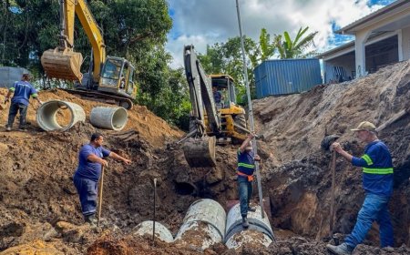 Prefeitura realiza obra de drenagem no Parque São João para evitar alagamentos
