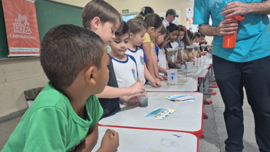 Paranaguá Saneamento leva arte, ciência e tecnologia a escolas públicas da cidade