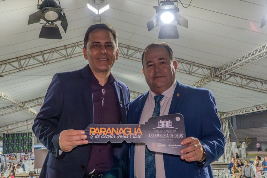 Prefeito Adriano Ramos entrega chave da cidade no 21.º Congresso religioso da Assembleia de Deus e destaca fortalecimento da fé