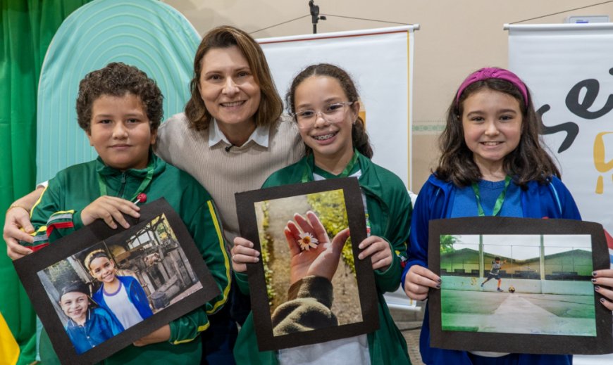 Projeto Olhar de Criança promovido pela Prefeitura de Paranaguá transforma alunos em fotógrafos pela perspectiva infantil