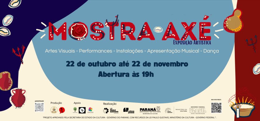 Mostra Axé começa no dia 22 de outubro com extensa programação na UFPR Litoral