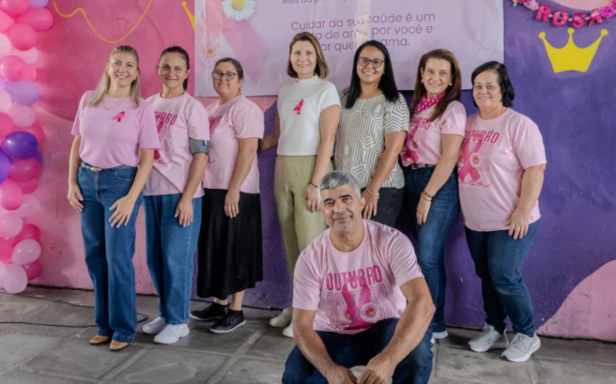 Prefeitura de Paranaguá realiza ação especial do Outubro Rosa no Terminal Urbano com serviços gratuitos e atividades de autocuidado