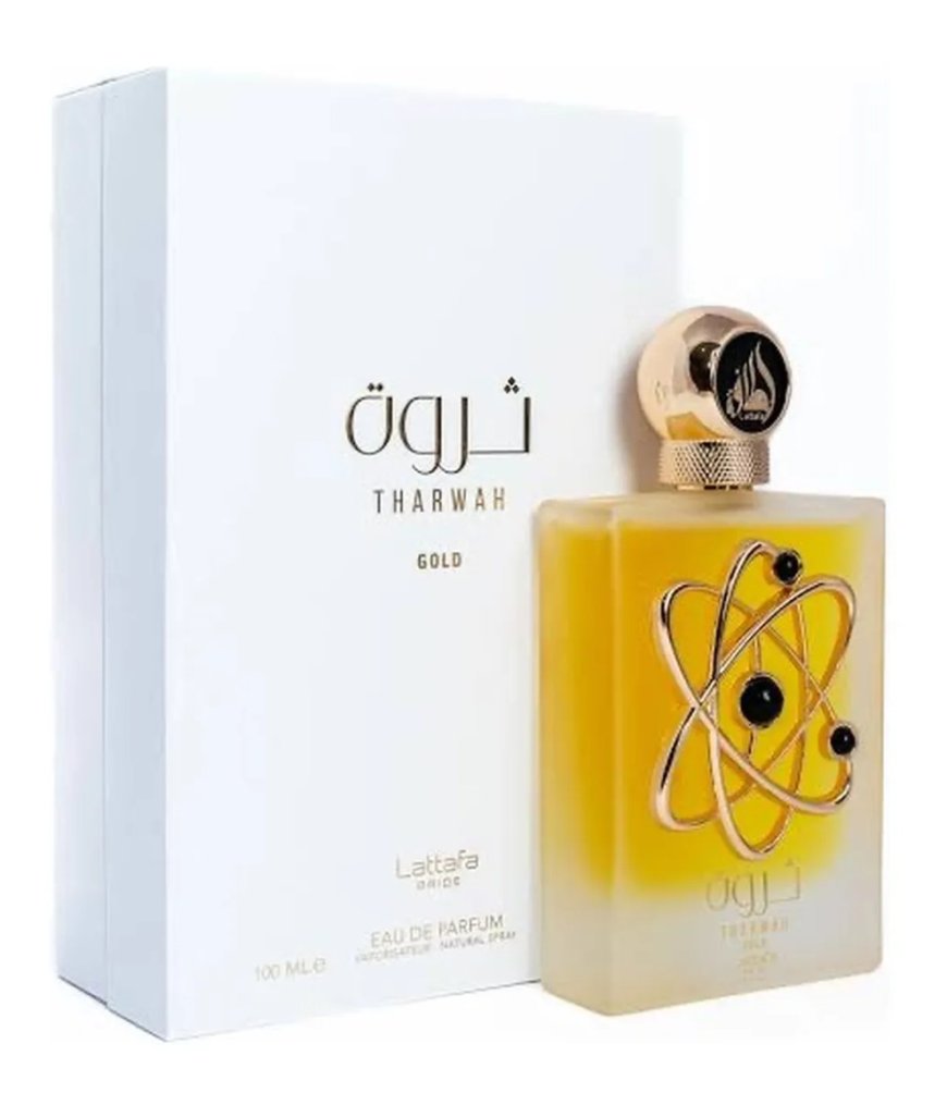 Perfume Lattafa Tharwah Gold EDP Feminino – o luxo dourado da perfumaria árabe