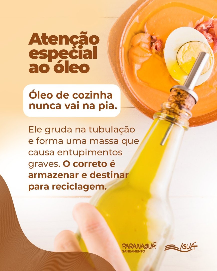 Paranaguá Saneamento amplia impacto ambiental positivo com campanha de coleta de óleo de cozinha usado