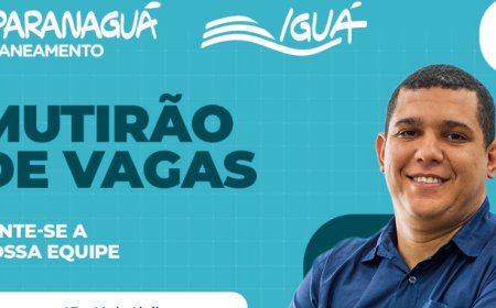 Paranaguá Saneamento promove mutirão de vagas com contratação imediata em Paranaguá