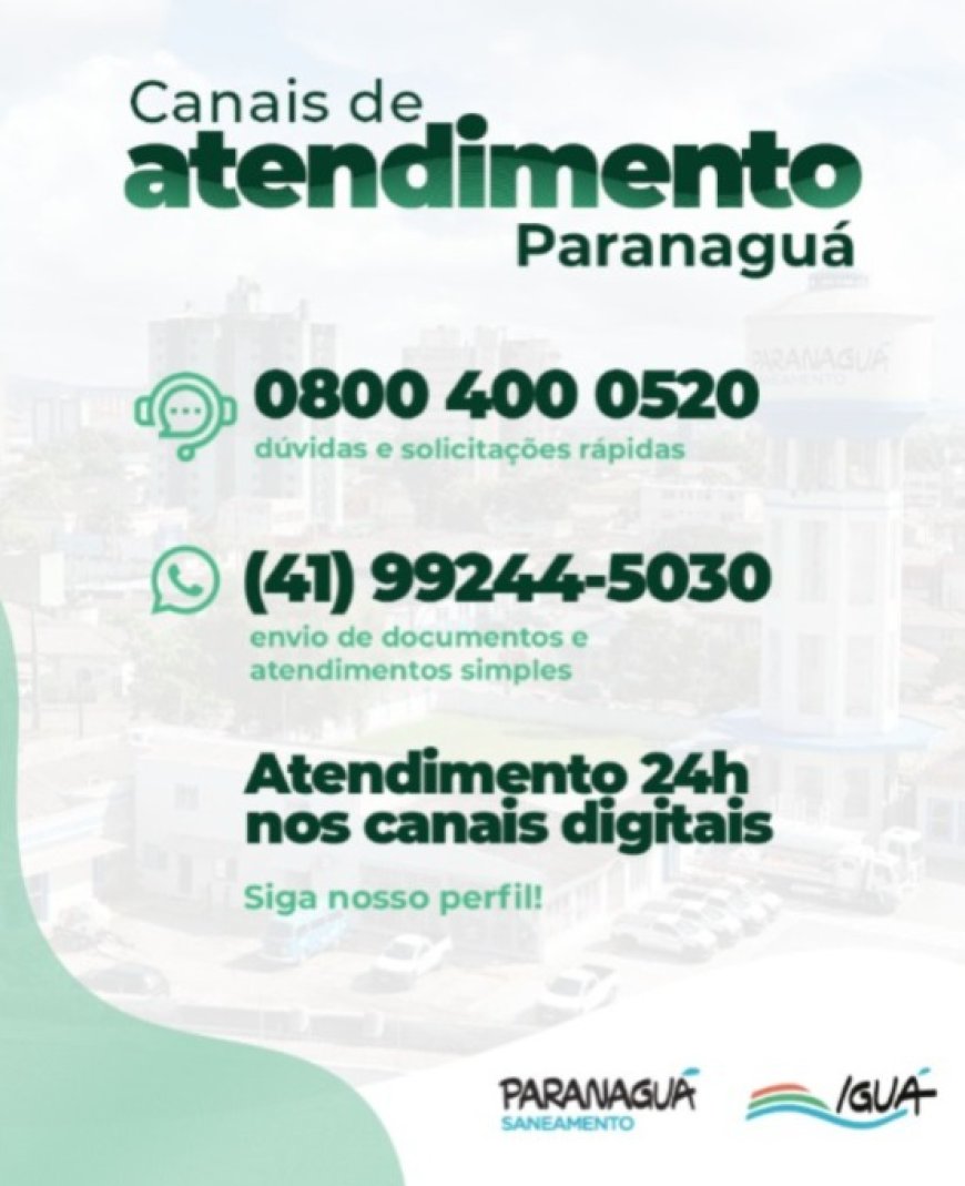 A Paranaguá Saneamento orienta para consumo consciente na Páscoa