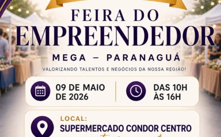 Feira do Empreendedor  acontece neste sábado em Paranaguá  Evento vai ser realizado no estacionamento do Condor Centro