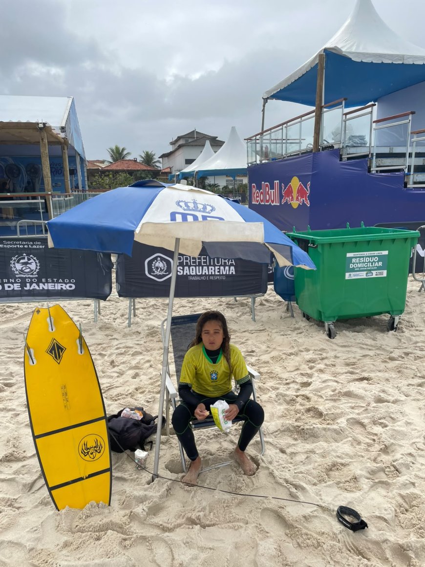 Atleta da MB Marketing vive experiência única nos bastidores da WSL em Saquarema