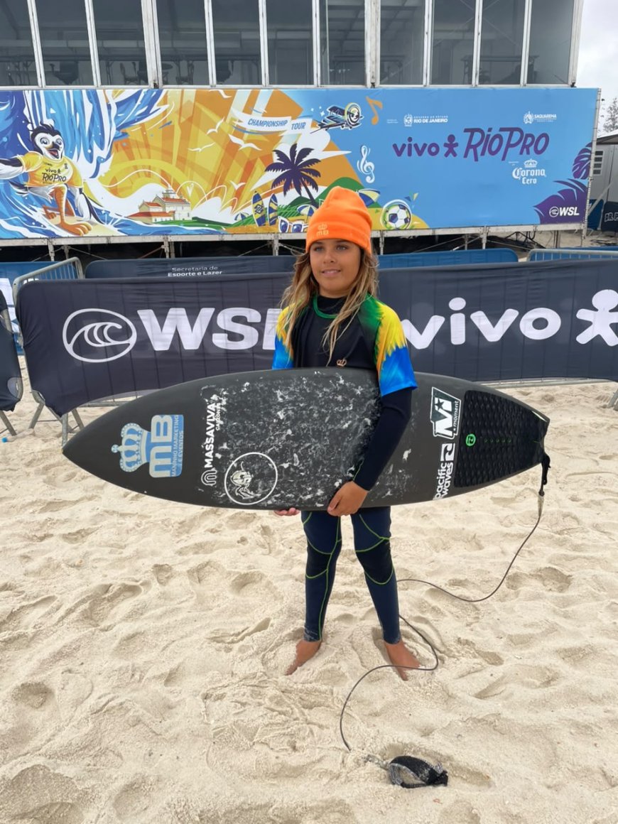 Atleta da MB Marketing vive experiência única nos bastidores da WSL em Saquarema