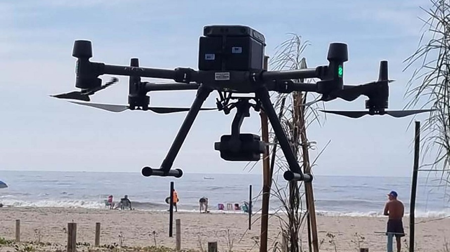 Drones will assist firefighters during rescue operations on the coast