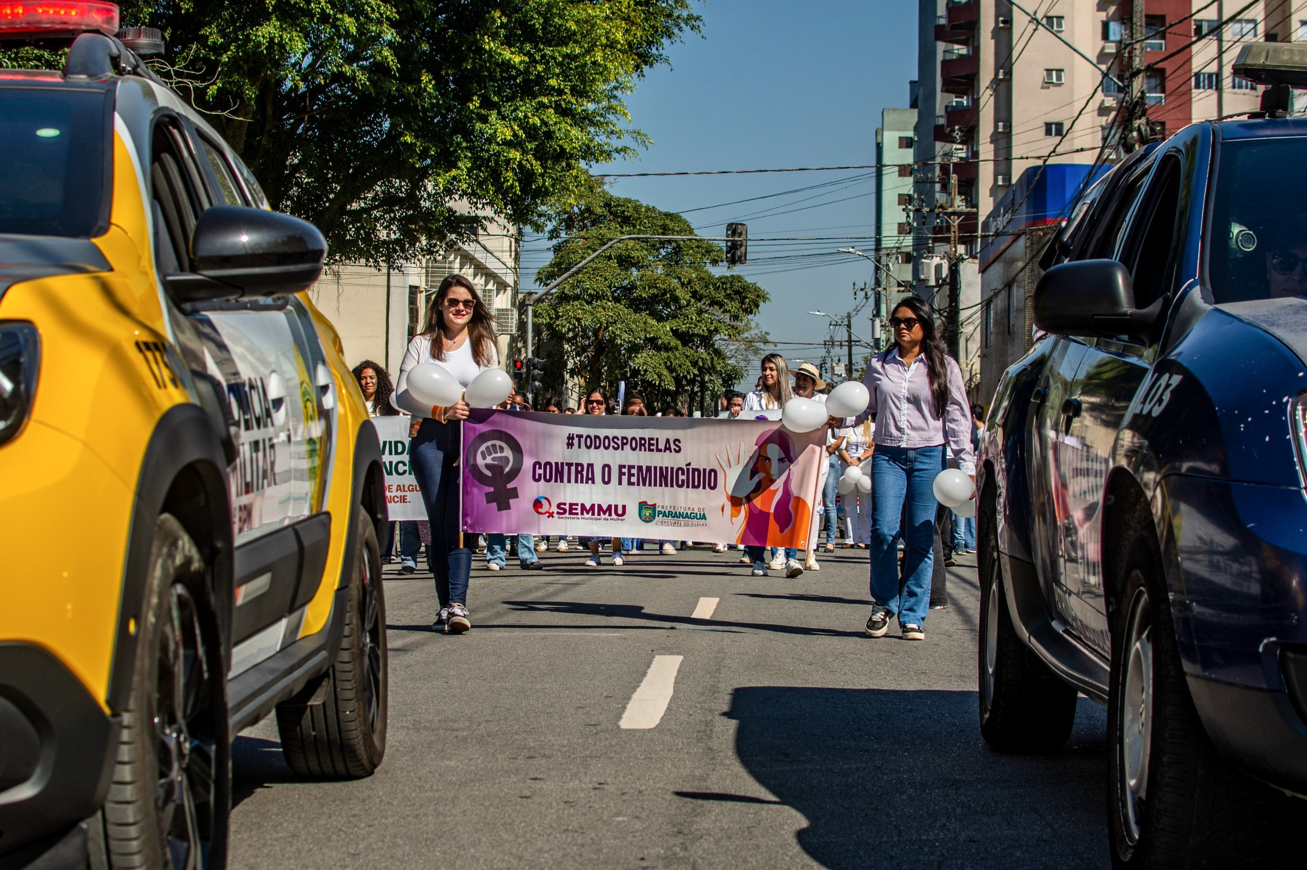 Paranaguá marca o Dia Estadual de Combate ao Feminicídio com a Caminhada do Meio-Dia