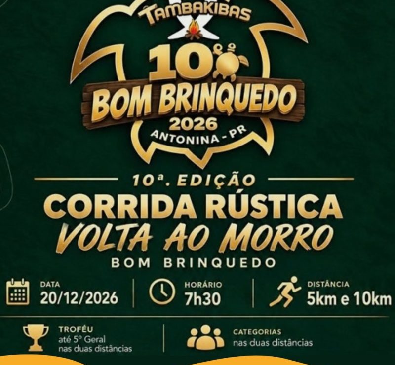 Antonina sedia décima edição da Corrida do Morro Bom Brinquedo em dezembro