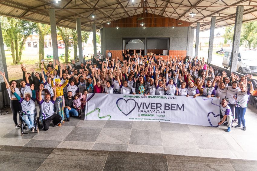 3.º Aulão Integrativo do Viver Bem Paranaguá reúne participantes em ação de promoção à saúde e integração