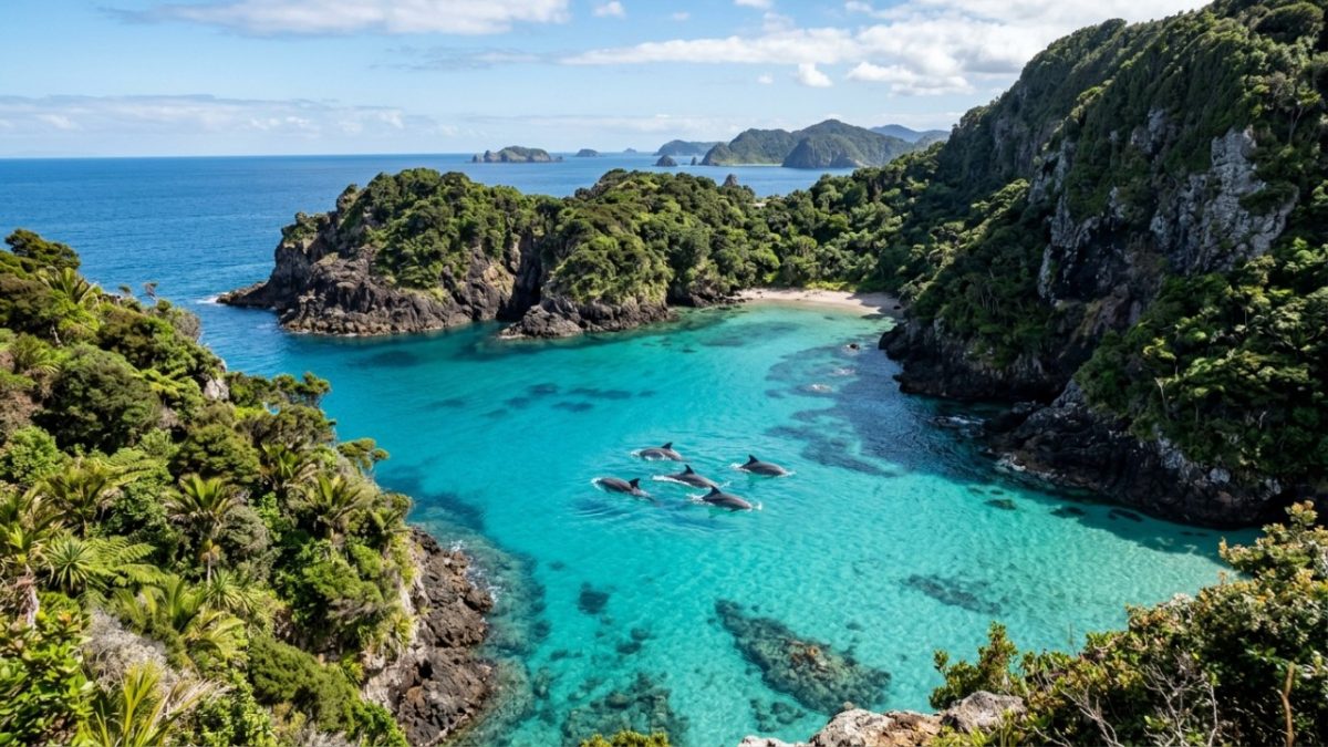 A 340 quilômetros do continente, praias, falésias vulcânicas e águas repletas de vida marinha cercam o arquipélago brasileiro onde cerca de 70% da ilha principal integra um parque nacional e uma baía abriga uma população excepcional de golfinhos residentes