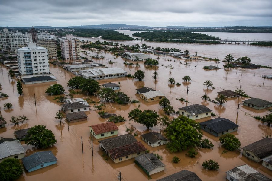 Alerta de enchentes: chuvas extremas no Sul do Brasil até segunda