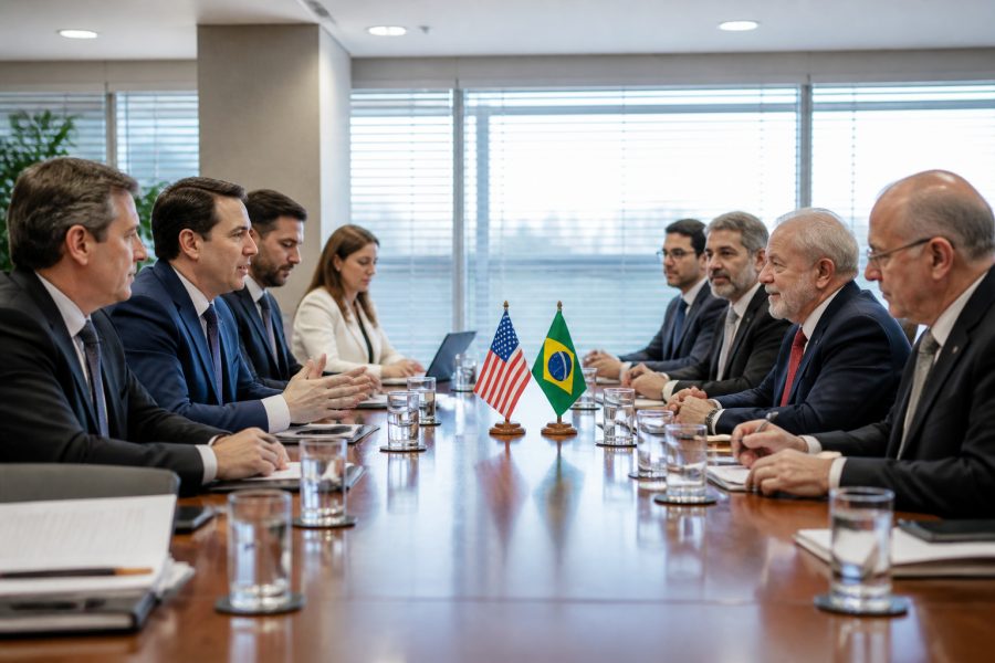 Brasil e EUA reiniciam negociações comerciais após tarifas elevadas