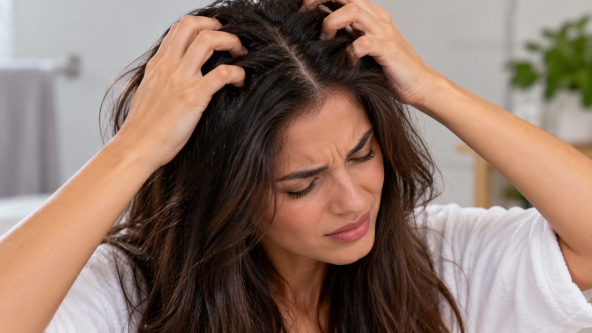 Coceira e descamação no couro cabeludo podem vir de produto mal enxaguado, e trocar o shampoo não resolve enquanto o resíduo permanece