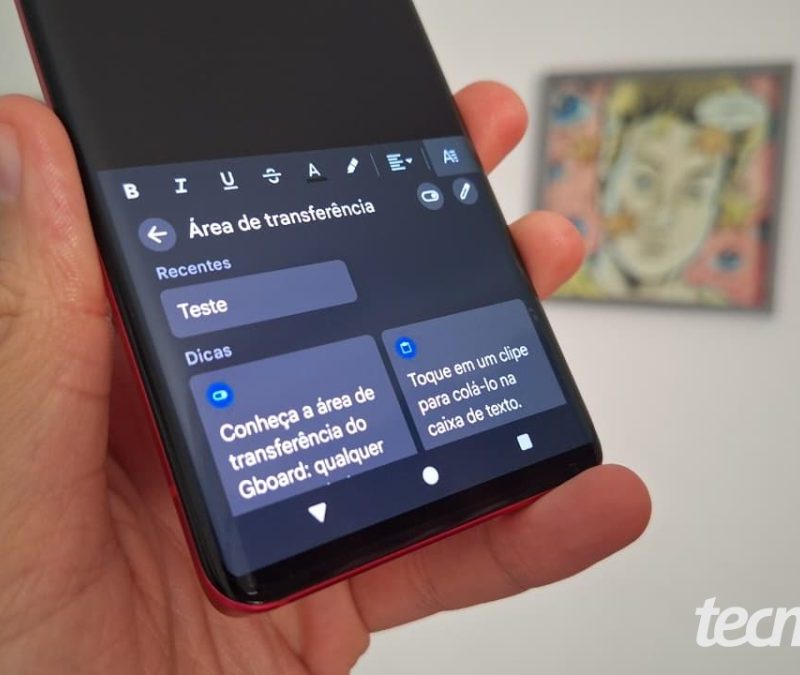 Como acessar a área de transferência no celular e ver o histórico