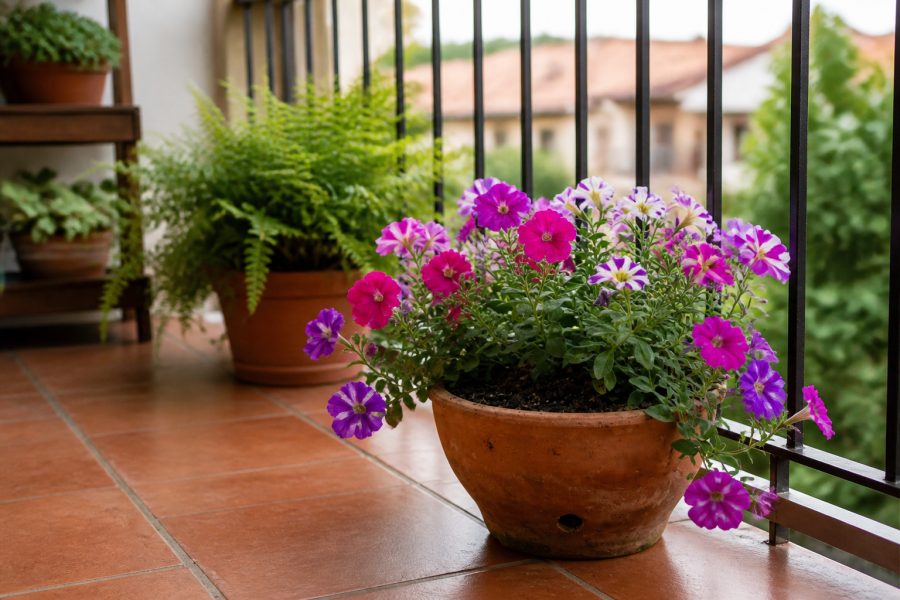 Petúnia: a planta ideal para varandas pequenas e coloridas