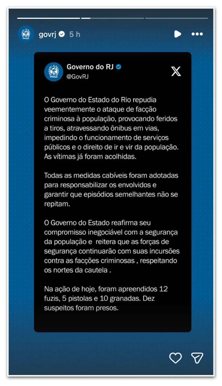 Criminosos usam ônibus escolares como barricada no Rio