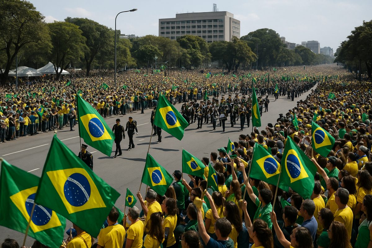 Desfile de 7 de Setembro reúne milhares no Centro Cívico de Curitiba nesta segunda; veja fotos