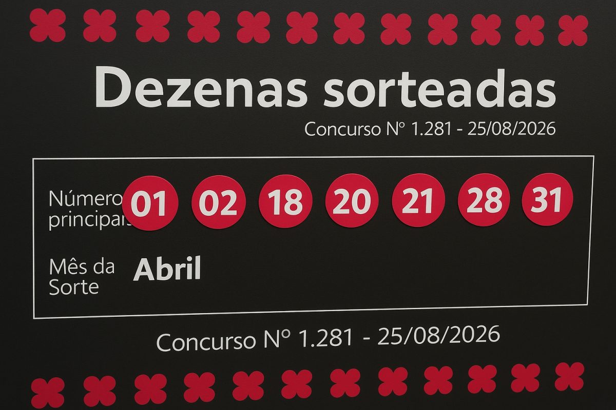 Resultado do concurso 1281 da Dia de Sorte: veja os números sorteados