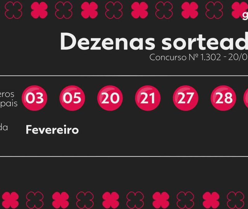 Dia de Sorte 1302: confira o resultado e os números sorteados