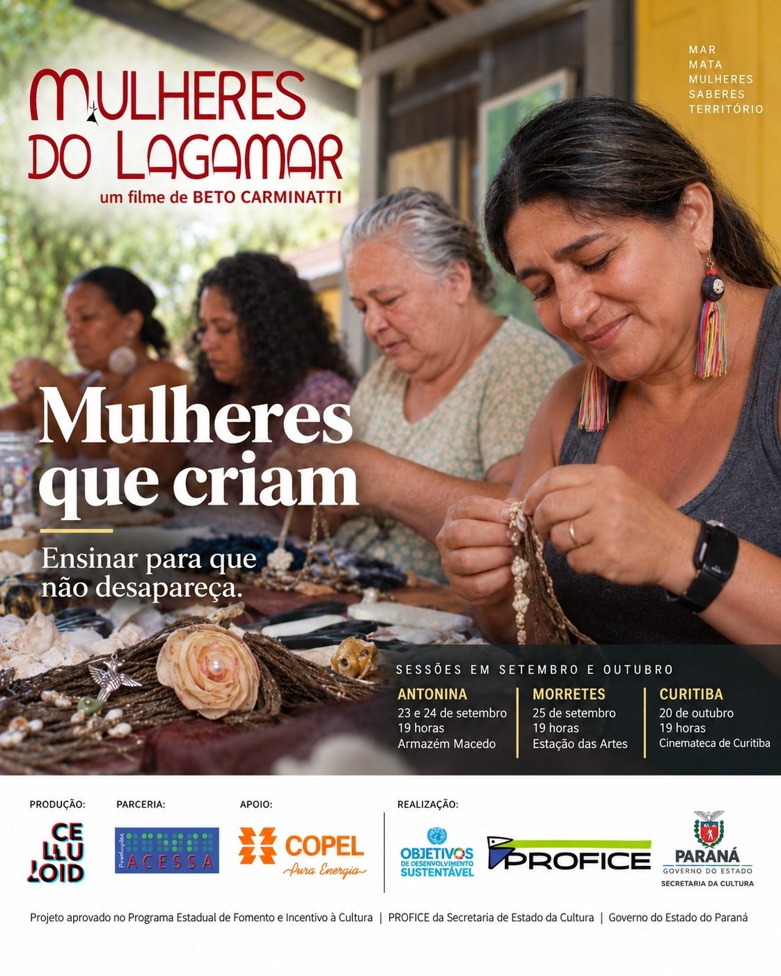 Documentário gratuito em Antonina celebra saberes das mulheres do litoral