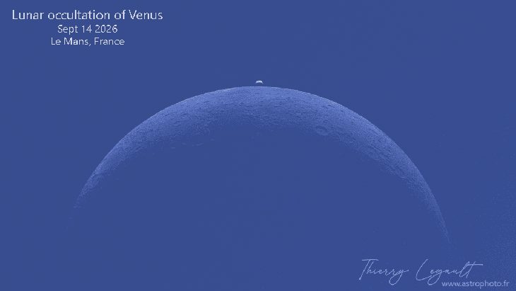 Vênus em fase minguante e nova cratera lunar impressionam astrônomos