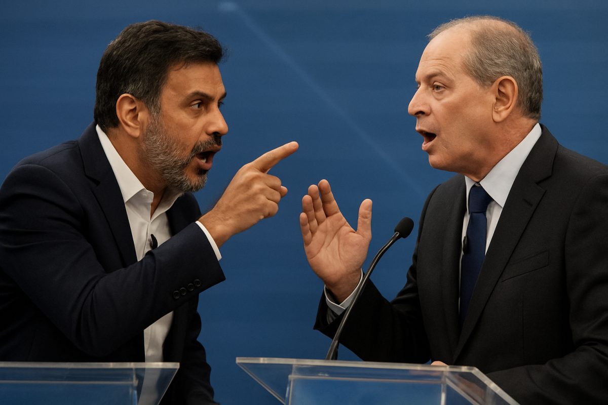 Ciro Gomes e Elmano de Freitas se enfrentam em debate acalorado no Ceará