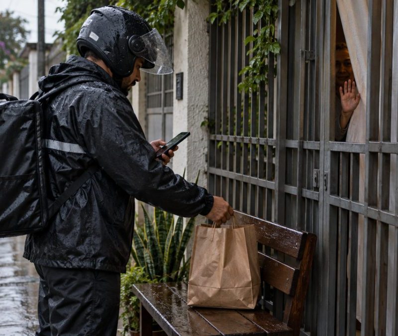 Entregador resolve mistério de casa com pedidos recorrentes e sem contato