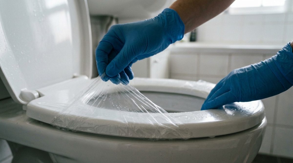 Envolver o assento do vaso sanitário em filme plástico: por que é recomendado e para que serve