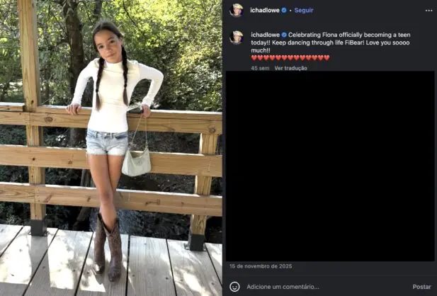 Morre Fiona Lowe, filha do ator Chad Lowe, aos 13 anos de idade