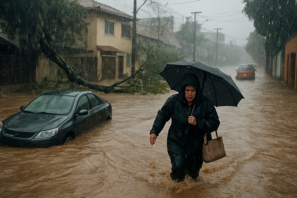 Forte chuva provoca estragos e enchentes em Curitiba e cidades da Região Metropolitana; veja vídeo