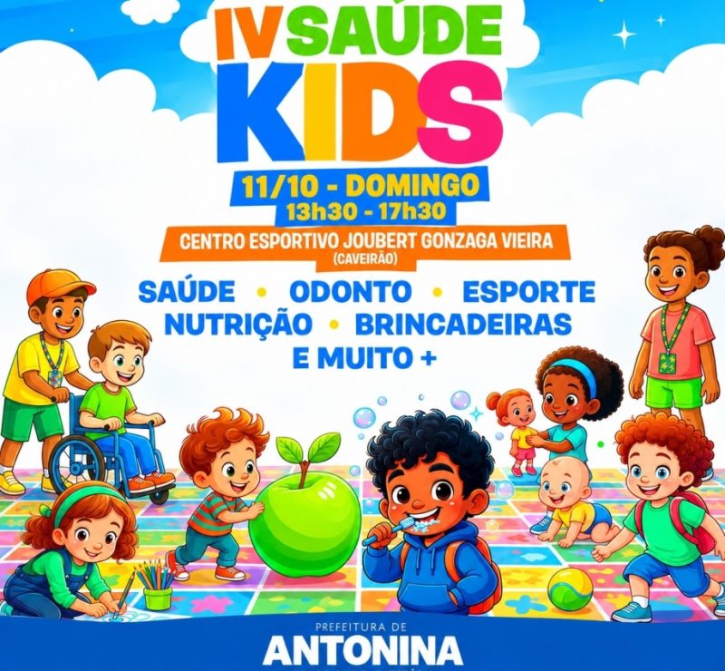 Antonina recebe a 4ª edição do Saúde Kids no Dia das Crianças