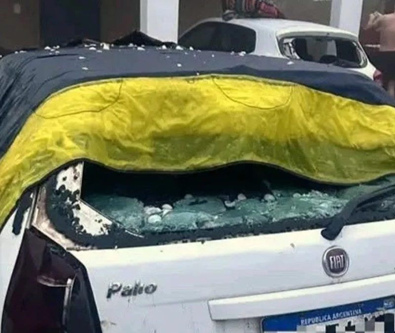 Temporal na Argentina registra pedras de granizo de meio quilo