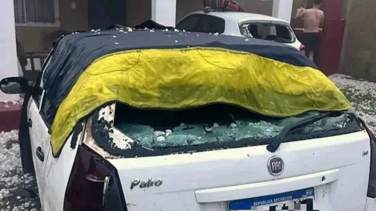 Granizo com pedras pesando meio quilo causa estragos na Argentina