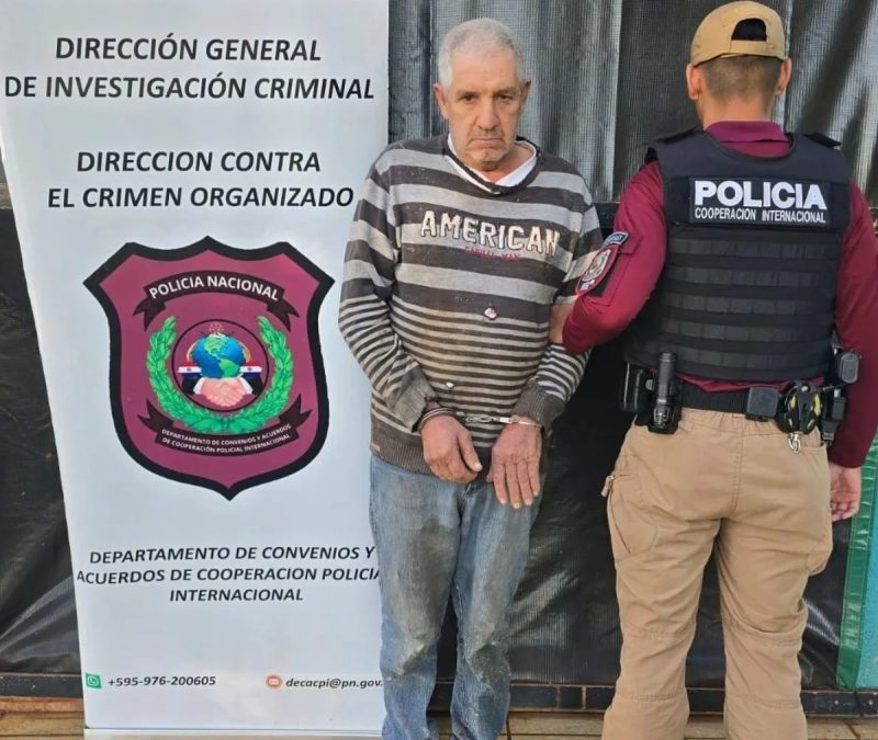 Foragido há 27 anos por assassinato no Paraná é capturado no Paraguai