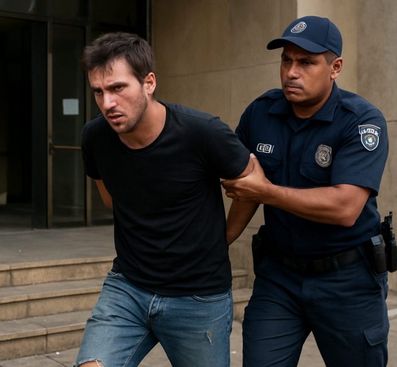 Homem é preso após danificar prédio público em Paranaguá