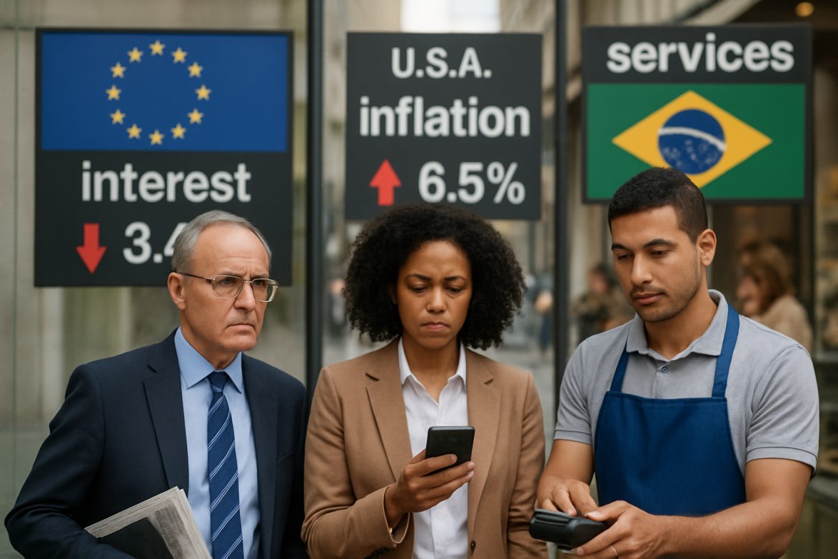 Mercados em alerta: juros na Europa e inflação nos EUA impactam Brasil