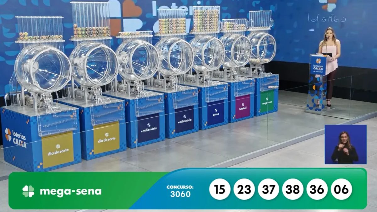 Mega-Sena 3060 acumula, e prêmio vai a R$ 32 milhões; veja os números sorteados