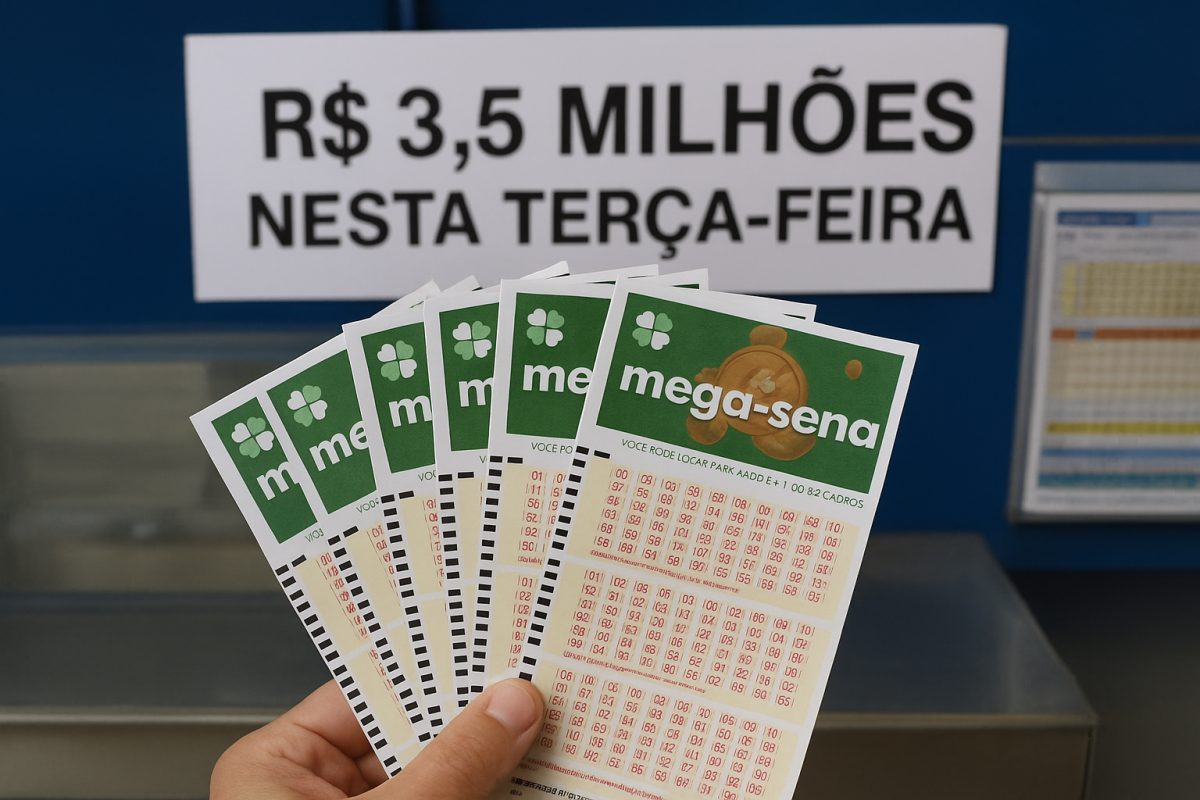 Mega-Sena oferece prêmio de R$ 3,5 milhões nesta terça-feira
