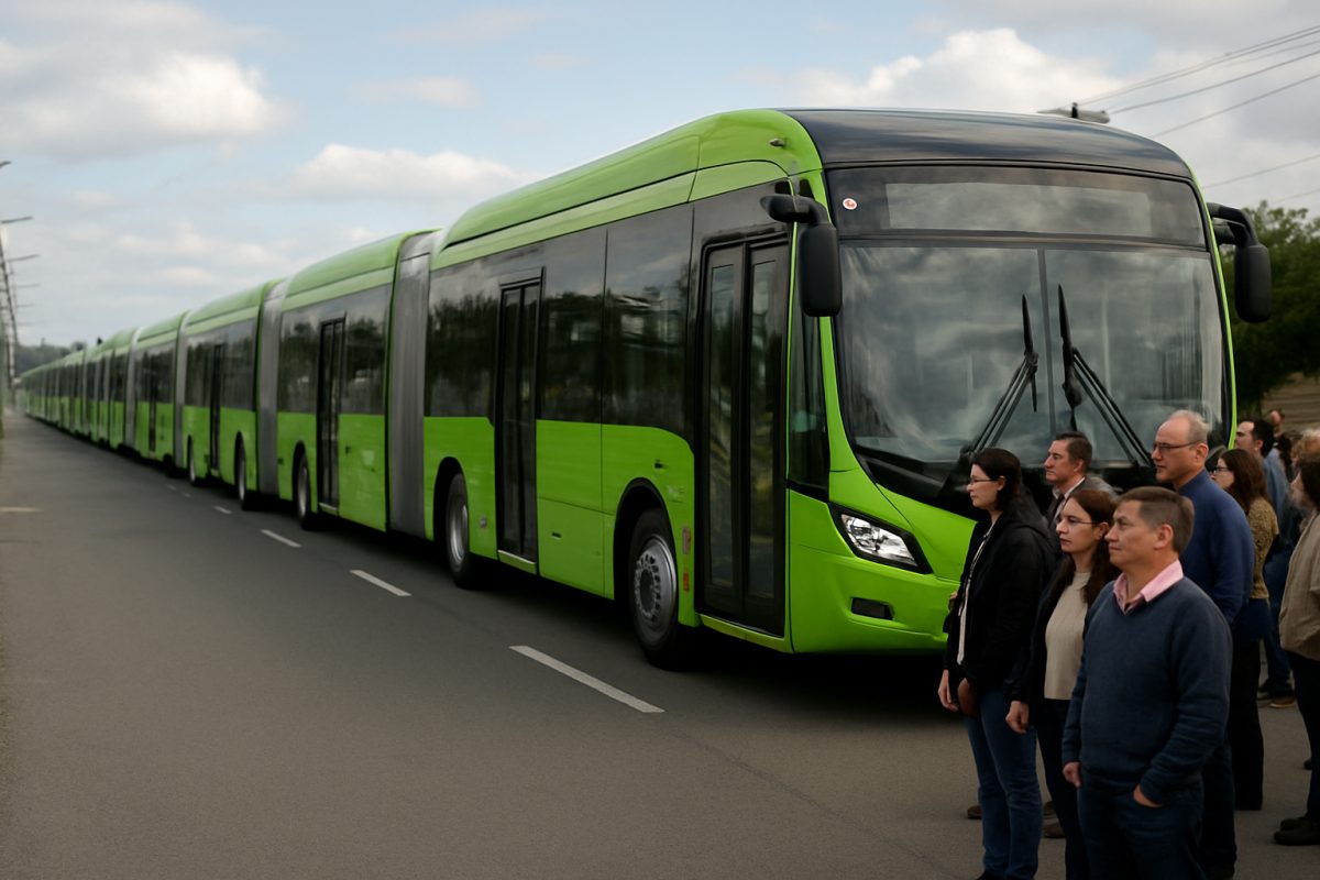 Fazenda Rio Grande recebe nova frota de 37 ônibus articulados